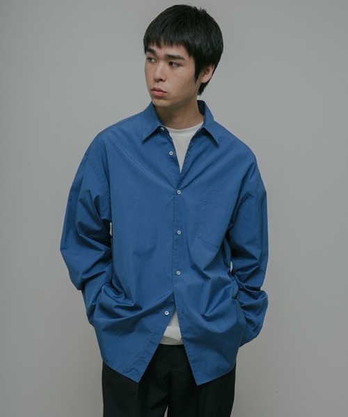 URBAN RESEARCH DOORS（アーバンリサーチドアーズ）の「Extra Cotton Regular Shirts（シャツ/ブラウス・メンズ・ライトグレー/ブルー・LARGE/MEDIUM）」の20枚目の写真