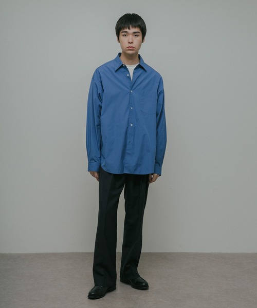 URBAN RESEARCH DOORS（アーバンリサーチドアーズ）の「Extra Cotton Regular Shirts（シャツ/ブラウス・メンズ・ライトグレー/ブルー・LARGE/MEDIUM）」の22枚目の写真