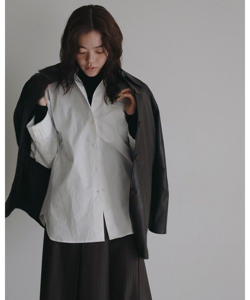 anuke(アンヌーク)の「Basic Over Shirts(シャツ/ブラウス・レディース・ブルー系その他/ホワイト・FREE)」の4枚目の写真