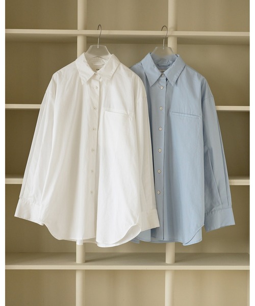 anuke(アンヌーク)の「Basic Over Shirts(シャツ/ブラウス・レディース・ブルー系その他/ホワイト・FREE)」の18枚目の写真
