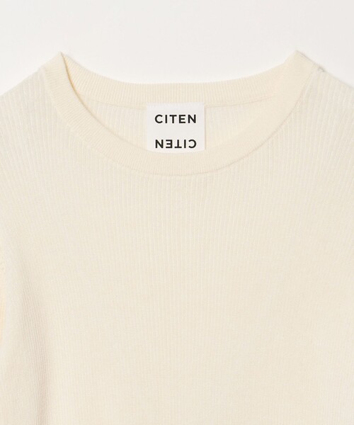 CITEN（シテン）の「＜CITEN＞バイカラーソデフリルニット（ニット/セーター・レディース・グレー系/オフホワイト/ブラック・FREE）」の21枚目の写真
