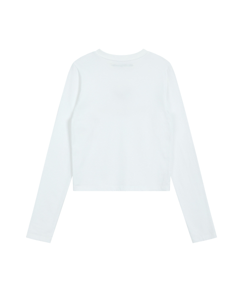 Rest&Recreation(レストアンドレクリエーション)の「RiRi LOGO LONG SLEEVE - WHITE(Tシャツ/カットソー・レディース・その他・ONE)」の2枚目の写真