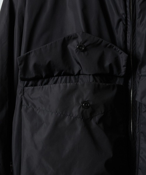 NUMBER (N)INE(ナンバーナイン)の「LIGHTWEIGHT INSULATION NYLON WEP JACKET / ライトウェイト 中綿 撥水 ナイロン スタンドネック ジャケット(ミリタリージャケット・メンズ・ブラック/オリーブ・2/3/4)」の8枚目の写真
