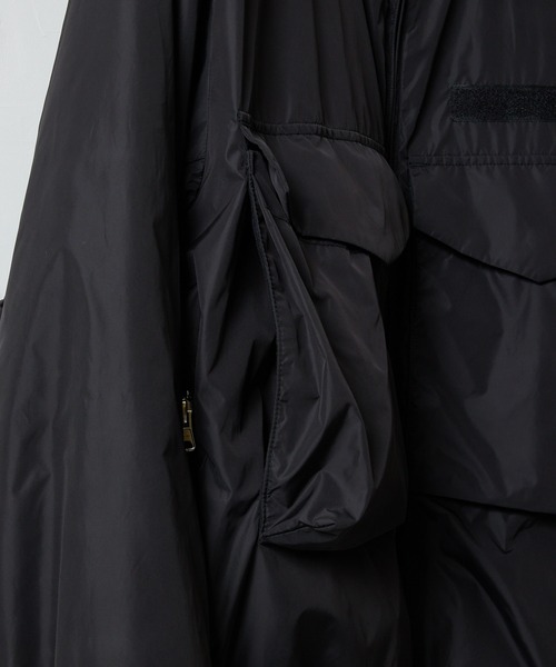 NUMBER (N)INE(ナンバーナイン)の「LIGHTWEIGHT INSULATION NYLON WEP JACKET / ライトウェイト 中綿 撥水 ナイロン スタンドネック ジャケット(ミリタリージャケット・メンズ・ブラック/オリーブ・2/3/4)」の9枚目の写真