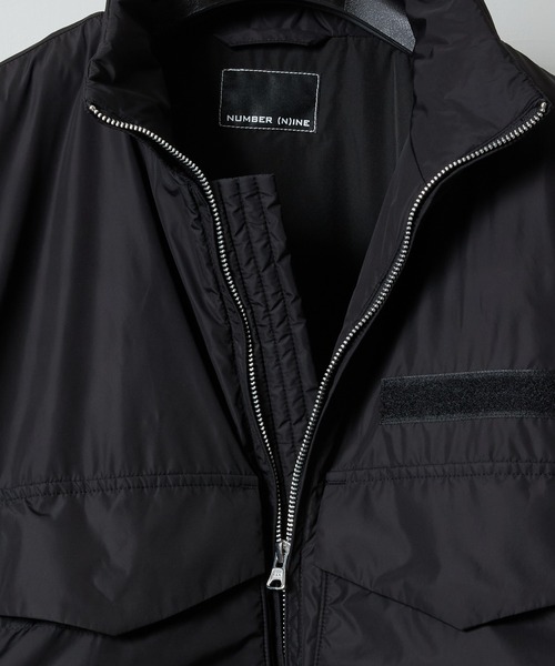 NUMBER (N)INE(ナンバーナイン)の「LIGHTWEIGHT INSULATION NYLON WEP JACKET / ライトウェイト 中綿 撥水 ナイロン スタンドネック ジャケット(ミリタリージャケット・メンズ・ブラック/オリーブ・2/3/4)」の5枚目の写真