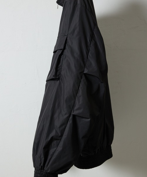 NUMBER (N)INE(ナンバーナイン)の「LIGHTWEIGHT INSULATION NYLON WEP JACKET / ライトウェイト 中綿 撥水 ナイロン スタンドネック ジャケット(ミリタリージャケット・メンズ・ブラック/オリーブ・2/3/4)」の14枚目の写真