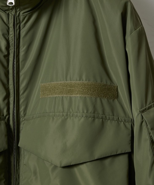 NUMBER (N)INE(ナンバーナイン)の「LIGHTWEIGHT INSULATION NYLON WEP JACKET / ライトウェイト 中綿 撥水 ナイロン スタンドネック ジャケット(ミリタリージャケット・メンズ・ブラック/オリーブ・2/3/4)」の20枚目の写真