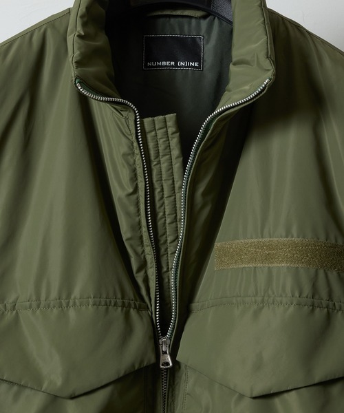 NUMBER (N)INE(ナンバーナイン)の「LIGHTWEIGHT INSULATION NYLON WEP JACKET / ライトウェイト 中綿 撥水 ナイロン スタンドネック ジャケット(ミリタリージャケット・メンズ・ブラック/オリーブ・2/3/4)」の19枚目の写真