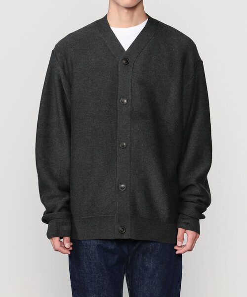 ORCIVAL(オーシバル)の「ORCIVAL | 〈別注〉ウールコットン Vネックカーディガン MEN(カーディガン/ボレロ・メンズ・ブラック/ダークグレー/ブラウン系その他・4/5)」の12枚目の写真