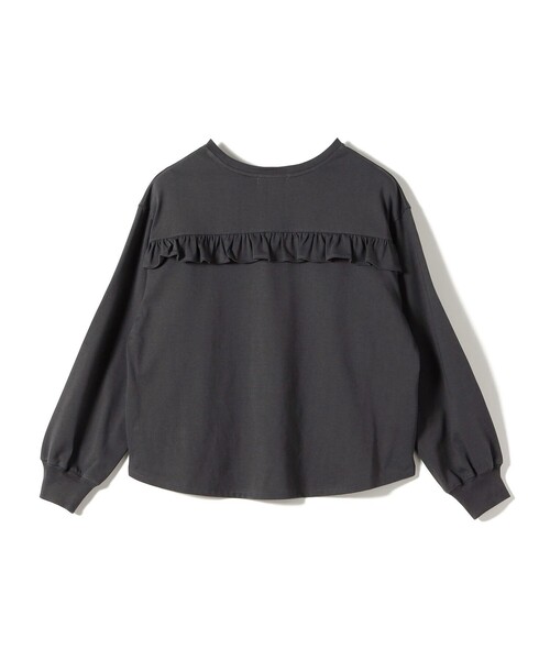 SHIPS(シップス)の「【WEB限定】〈洗濯機可能〉オーガニックコットン フリル ロングスリーブ TEE(Tシャツ/カットソー・レディース・ライラック/ダークグレー/ネイビー/オフホワイト・ONE SIZE)」の19枚目の写真
