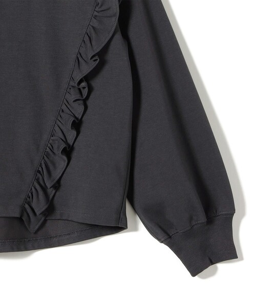 SHIPS(シップス)の「【WEB限定】〈洗濯機可能〉オーガニックコットン フリル ロングスリーブ TEE(Tシャツ/カットソー・レディース・ライラック/ダークグレー/ネイビー/オフホワイト・ONE SIZE)」の21枚目の写真