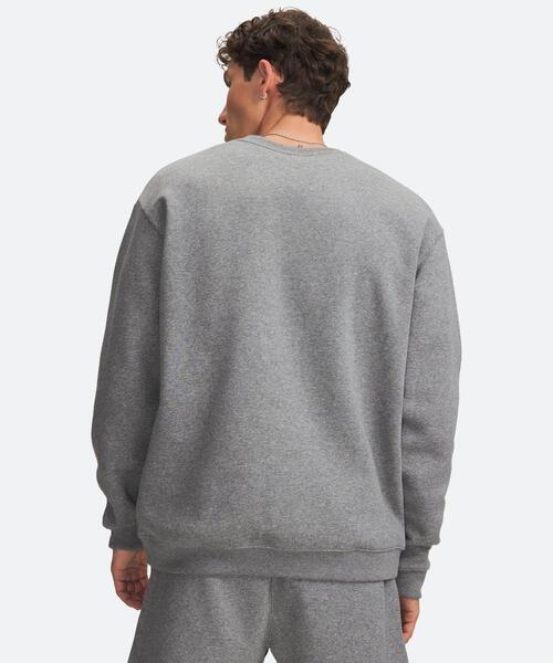 UNDER ARMOUR(アンダーアーマー)の「UAライバルフリース クルー(ライフスタイル/メンズ)(スウェット・メンズ・グレー×ホワイト・M/3XL/2XL/L/XL/S)」の2枚目の写真