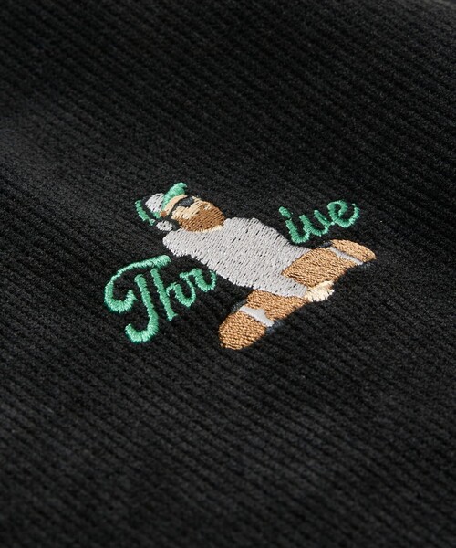 FREAK'S STORE(フリークスストア)の「限定展開 ワンポイント刺繍 カットソーコーデュロイ プルオーバー(スウェット・メンズ・ブラウン/チャコールグレー/グレー・SMALL/MEDIUM/LARGE)」の9枚目の写真