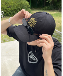 HELIOS（ヘリオス）の「ボールキャップシグネチャー.1 [ブラック/ゴールド]（キャップ）」