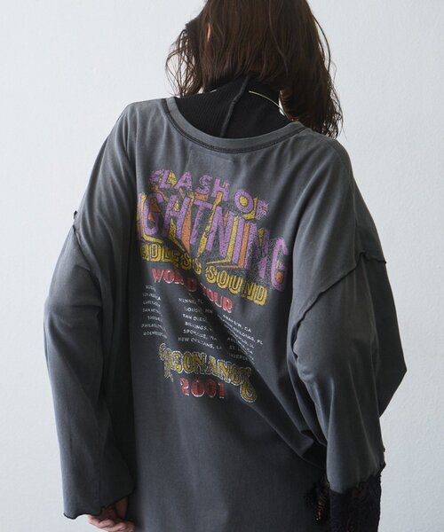 etsinta(エシンタ)の「【etsinta】レースドッキングワンピース(ワンピース・レディース・チャコールグレー/ブラウン・ONE SIZE)」の10枚目の写真