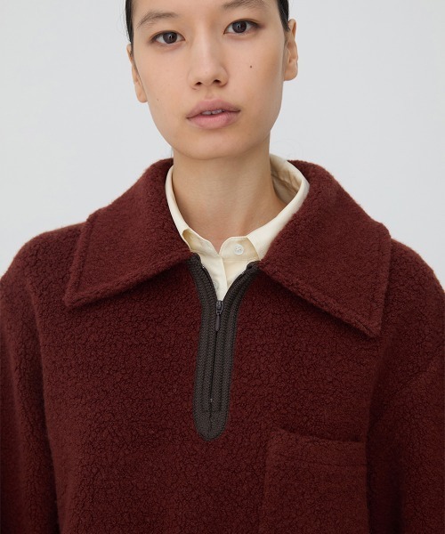 leinwande（ラインヴァンド）の「Front Slit Jumper / フロントスリットジャンパー（その他トップス・レディース・BROWN/GRAY/OFF WHT・ONE SIZE）」の3枚目の写真