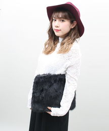 PUNYUS | フェイクファークラッチBAG(クラッチバッグ)