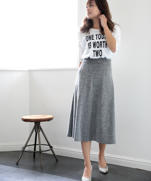 Denime(ドゥニーム)の「プリントTEE ONE TODAY(Tシャツ/カットソー・レディース・ホワイト/グレー・FREE)」の14枚目の写真