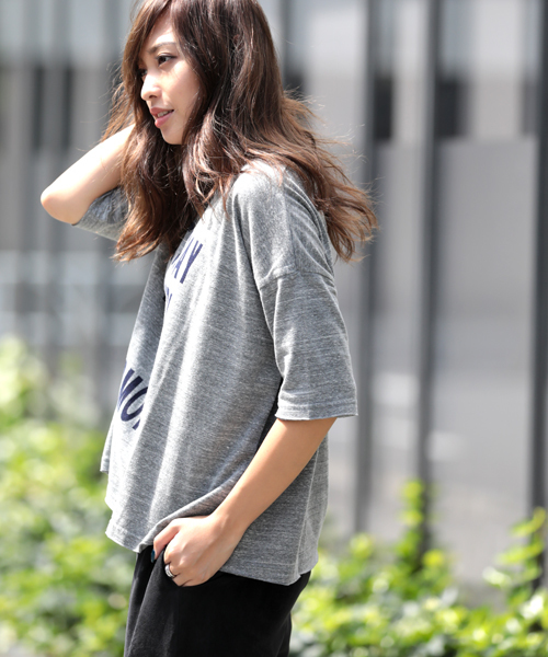 Denime(ドゥニーム)の「プリントTEE ONE TODAY(Tシャツ/カットソー・レディース・ホワイト/グレー・FREE)」の9枚目の写真