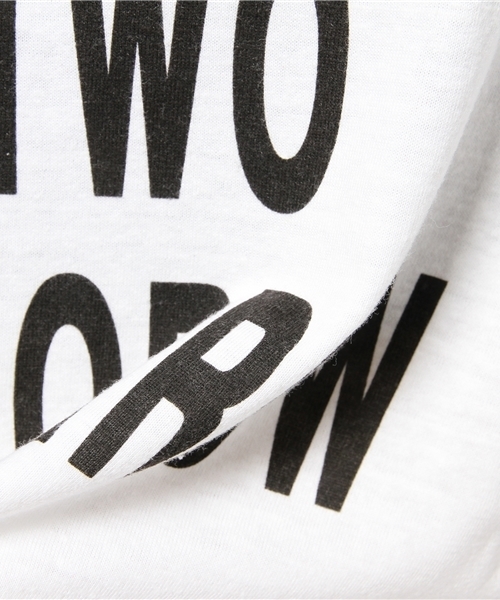 Denime(ドゥニーム)の「プリントTEE ONE TODAY(Tシャツ/カットソー・レディース・ホワイト/グレー・FREE)」の3枚目の写真