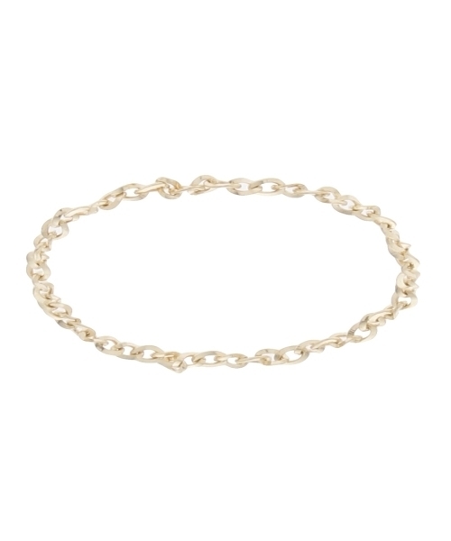 COCOSHNIK（ココシュニック）の「変形あずき チェーンリング（リング・レディース・イエローゴールド・13/10/7）」の2枚目の写真