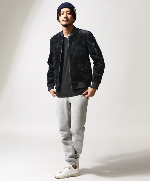 ZIP FIVE(ジップファイブ)の「別珍MA-1(MA-1・メンズ・ブラック/ブルー系その他/グリーン系カモフラージュ・LARGE/MEDIUM)」の5枚目の写真