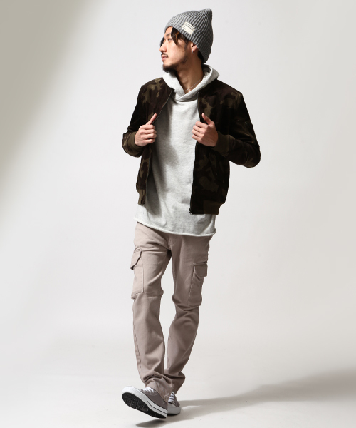 ZIP FIVE(ジップファイブ)の「別珍MA-1(MA-1・メンズ・ブラック/ブルー系その他/グリーン系カモフラージュ・LARGE/MEDIUM)」の6枚目の写真