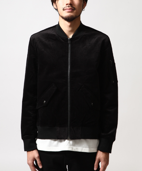 ZIP FIVE(ジップファイブ)の「別珍MA-1(MA-1・メンズ・ブラック/ブルー系その他/グリーン系カモフラージュ・LARGE/MEDIUM)」の7枚目の写真