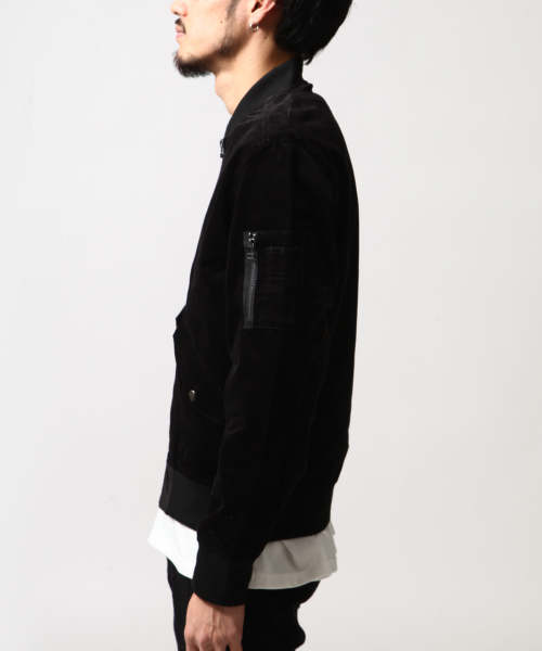 ZIP FIVE(ジップファイブ)の「別珍MA-1(MA-1・メンズ・ブラック/ブルー系その他/グリーン系カモフラージュ・LARGE/MEDIUM)」の8枚目の写真