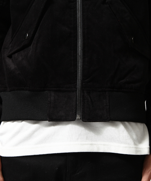 ZIP FIVE(ジップファイブ)の「別珍MA-1(MA-1・メンズ・ブラック/ブルー系その他/グリーン系カモフラージュ・LARGE/MEDIUM)」の9枚目の写真