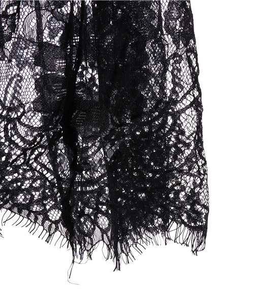 MERLOT(メルロー)の「チュールレースキャミワンピース4986(ワンピース・レディース・ホワイト/ブラック・FREE)」の7枚目の写真