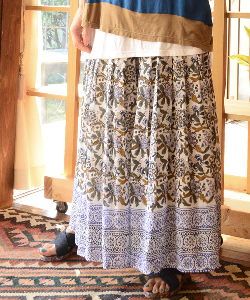 チャイハネ（チャイハネ）の「【チャイハネ】yul ブローナワイドパンツ（その他パンツ・レディース・ブルー/ベージュ/ネイビー/ホワイト・FREE）」の2枚目の写真