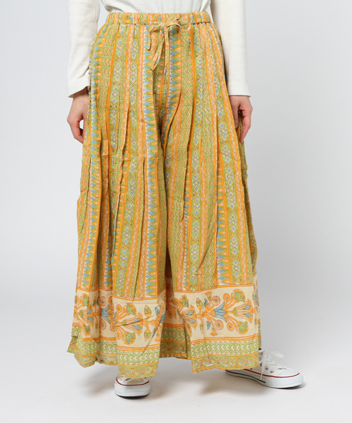 チャイハネ（チャイハネ）の「【チャイハネ】yul ブローナワイドパンツ（その他パンツ・レディース・ブルー/ベージュ/ネイビー/ホワイト・FREE）」の8枚目の写真