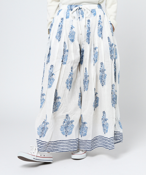 チャイハネ（チャイハネ）の「【チャイハネ】yul ブローナワイドパンツ（その他パンツ・レディース・ブルー/ベージュ/ネイビー/ホワイト・FREE）」の4枚目の写真