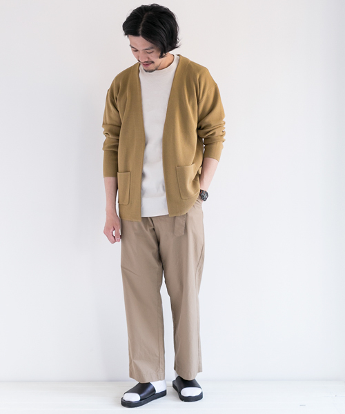 URBAN RESEARCH DOORS MENS（アーバンリサーチ ドアーズ メンズ）の「DOORSMilano Rib NECK Jacket（その他アウター・メンズ・ライトグレー/ベージュ系その他/ネイビー・40/38）」の6枚目の写真