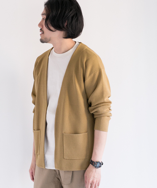 URBAN RESEARCH DOORS MENS（アーバンリサーチ ドアーズ メンズ）の「DOORSMilano Rib NECK Jacket（その他アウター・メンズ・ライトグレー/ベージュ系その他/ネイビー・40/38）」の7枚目の写真
