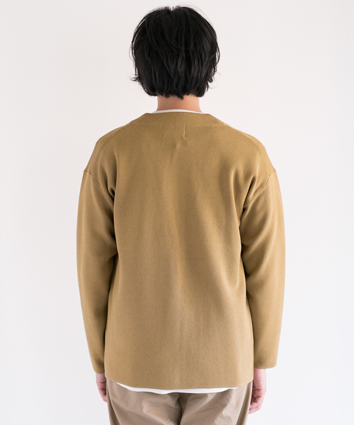 URBAN RESEARCH DOORS MENS（アーバンリサーチ ドアーズ メンズ）の「DOORSMilano Rib NECK Jacket（その他アウター・メンズ・ライトグレー/ベージュ系その他/ネイビー・40/38）」の18枚目の写真