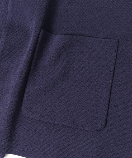 URBAN RESEARCH DOORS MENS（アーバンリサーチ ドアーズ メンズ）の「DOORSMilano Rib NECK Jacket（その他アウター・メンズ・ライトグレー/ベージュ系その他/ネイビー・40/38）」の12枚目の写真