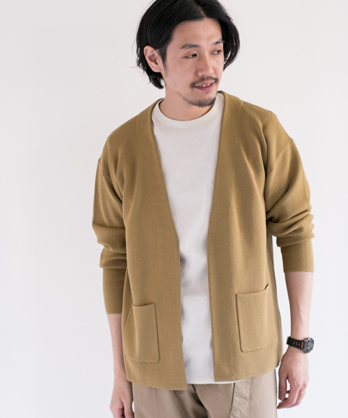 URBAN RESEARCH DOORS MENS（アーバンリサーチ ドアーズ メンズ）の「DOORSMilano Rib NECK Jacket（その他アウター・メンズ・ライトグレー/ベージュ系その他/ネイビー・40/38）」の15枚目の写真