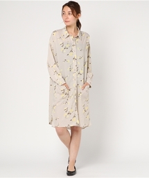LBC | フラワープリントシャツワンピース(シャツワンピース)
