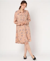 LBC | フラワープリントシャツワンピース(シャツワンピース)