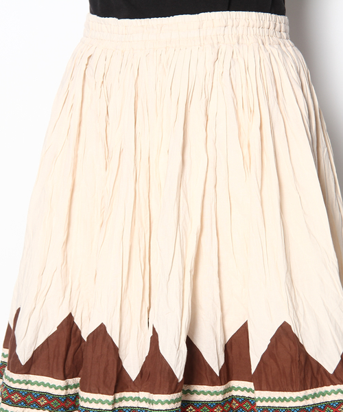 BEAMS BOY（ビームスボーイ）の「○O.ﾈｲﾃｨﾌﾞS LONG 2（スカート・レディース・ホワイト/ベージュ・ONE SIZE）」の9枚目の写真