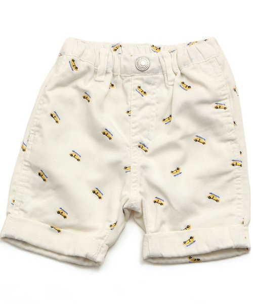 BREEZE（ブリーズ）の「4色2柄半パンツ 5分丈（その他パンツ・キッズ・ネイビー/イエロー/オフホワイト/エメラルド・95/140/100/120/110/130/80/90）」の2枚目の写真