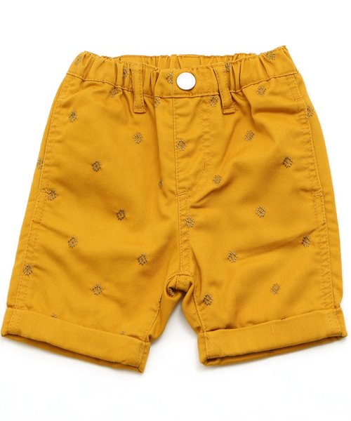 BREEZE（ブリーズ）の「4色2柄半パンツ 5分丈（その他パンツ・キッズ・ネイビー/イエロー/オフホワイト/エメラルド・95/140/100/120/110/130/80/90）」の4枚目の写真