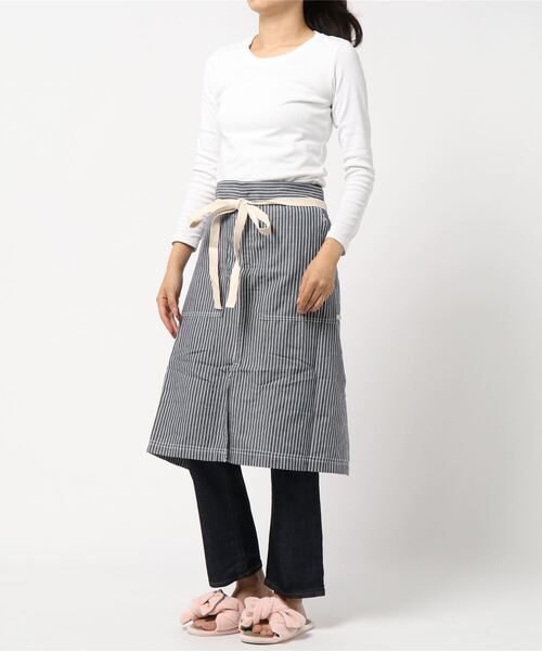 studio CLIP（スタディオクリップ）の「クーパーロングギャルソンエプロン（エプロン・メンズ・カーキ/ベージュ/ライトベージュ/ブラウン/その他1/その他2/ネイビー/グレー/ライトブラウン・FREE）」の9枚目の写真