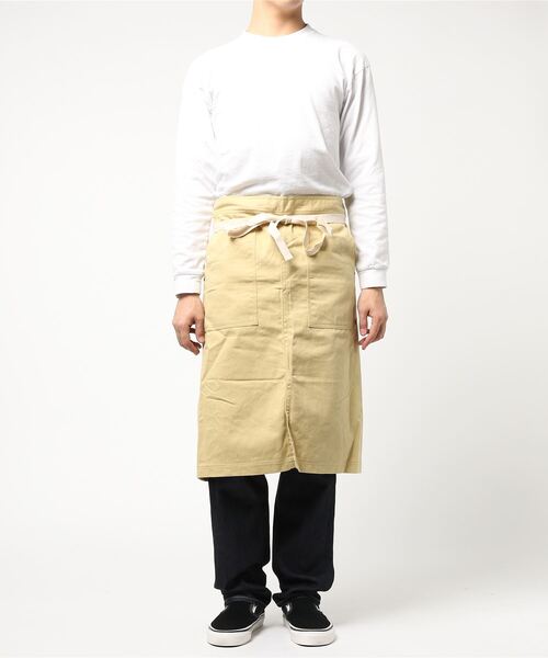 studio CLIP（スタディオクリップ）の「クーパーロングギャルソンエプロン（エプロン・メンズ・カーキ/ベージュ/ライトベージュ/ブラウン/その他1/その他2/ネイビー/グレー/ライトブラウン・FREE）」の6枚目の写真