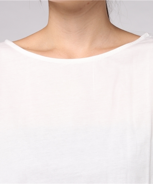 earth music&ecology(アースミュージックアンドエコロジー)の「・袖フリルプルオーバー(Tシャツ/カットソー・レディース・カーキ/オフホワイト/マスタード/ネイビー・FREE)」の9枚目の写真