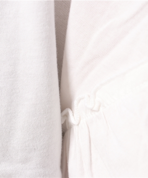 earth music&ecology(アースミュージックアンドエコロジー)の「・袖フリルプルオーバー(Tシャツ/カットソー・レディース・カーキ/オフホワイト/マスタード/ネイビー・FREE)」の5枚目の写真