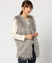 VENCEEXCHANGE | フェイクファーロングベスト                (その他アウター)