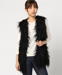 VENCEEXCHANGE | フェイクファーロングベスト                (その他アウター)